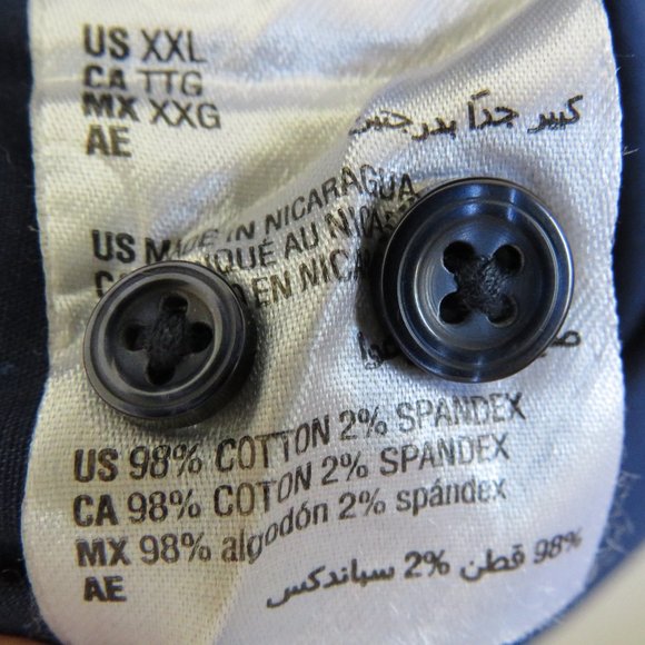 Club Room* Men's Short Sleeve Button Down Curved Hem Chest Pocket Shirt~Size XXL - Picture 4 of 10